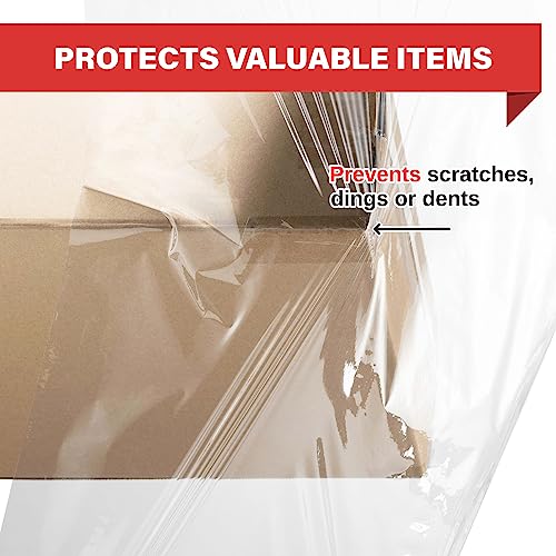 4 Pack Stretch Wrap 18 Inch 80 Gauge Shrink Wrap (1100 Sq Ft)
