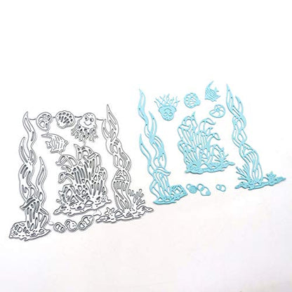 Metal Sea Grass Seaweed Coral Tropical Fish Cutting Dies