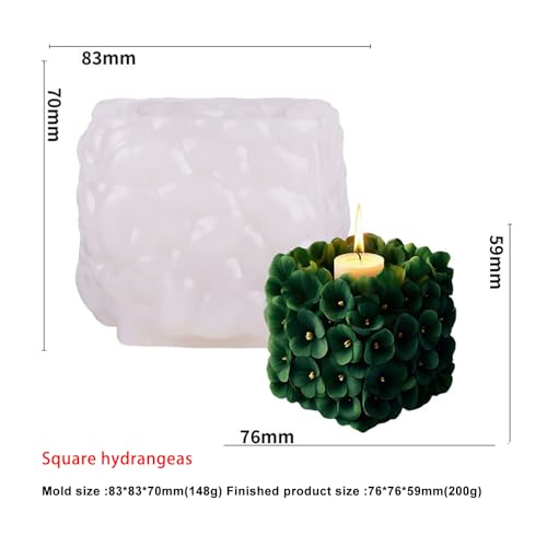 Peony Bouquet Candle Soap Molds