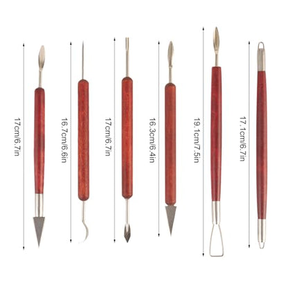 Double Ended Clay Sculpting Tools Set (6 Count)