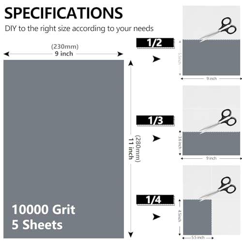 Sandpaper 10000 Grit (5 Count)