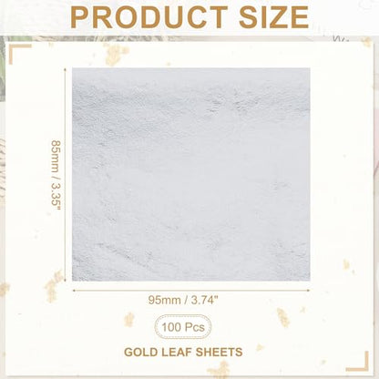 Gold Leaf Sheets for Art 3.7" x 3.4"