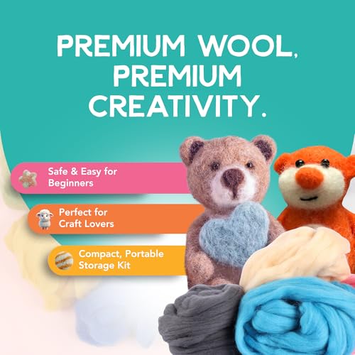 Felting Needles Wool Roving Kit