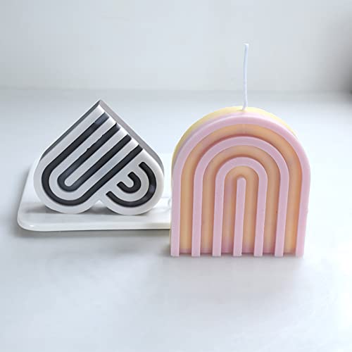 2 Pack Heart Shape Candle Molds