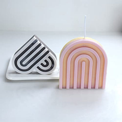 2 Pack Heart Shape Candle Molds