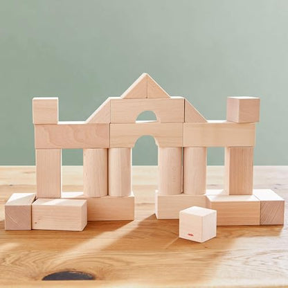 Wooden Building Blocks 26 Piece Set