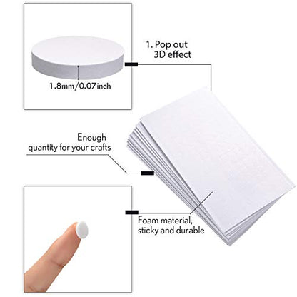2400 Pieces Foam Dots Dual (2400 Count)