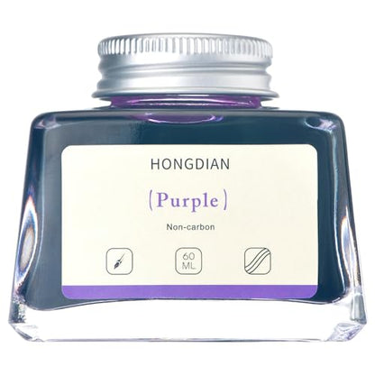 Hongdian Fountain Pen Bottled Ink Purple Color (2.0288 Fl Oz)