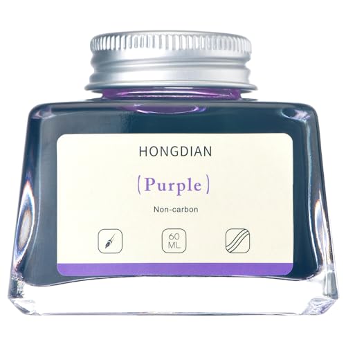 Hongdian Fountain Pen Bottled Ink Purple Color (2.0288 Fl Oz)