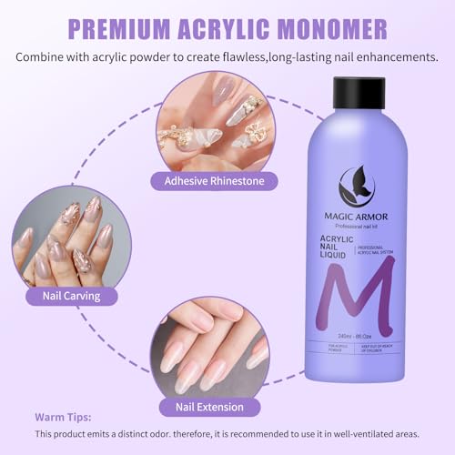 2 Pack 8FL.OZ Acrylic Liquid Monomer