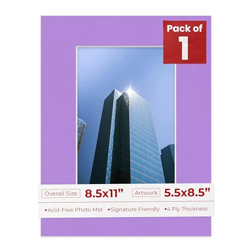 5.5x8.5 Mat for 8.5x11 Frame