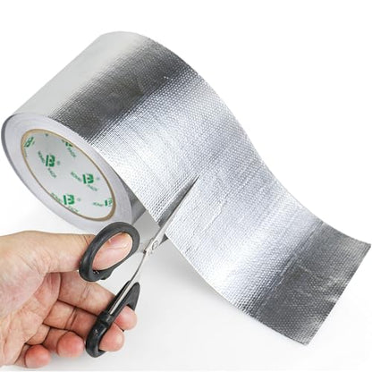 Adhesive Aluminum Foil Heat Shield Tape Barrier 4in x 66ft (66 Foot)
