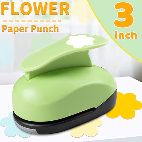Flower Hole Punch 3 inch Flower Punches for Paper Crafts Scrapbooking