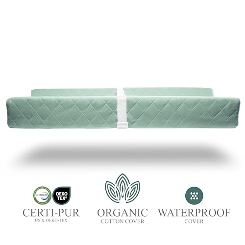 Organic Cotton Covered Contoured Baby Changing Pad