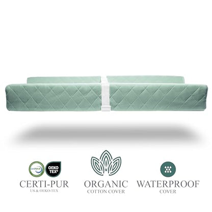 Organic Cotton Covered Contoured Baby Changing Pad