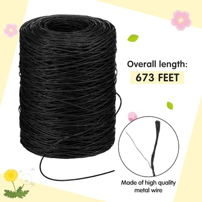 673 Feet Floral Vine Bind Wire Rustic Craft Wire