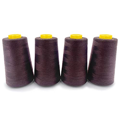 4 Cones of 3000 Yards Each Spool Thread for All Purpose (36000 Foot)