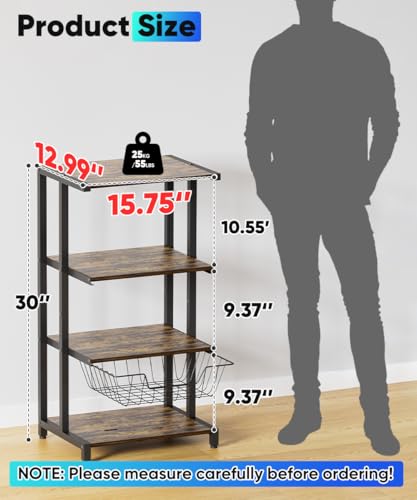 Media Stand with Detachable Baskets (4 Count)