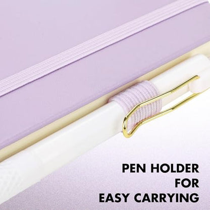 30 Set Lined Notebook Journals with Pens A5 Notebooks 100 GSM College Ruled Hardcover Notebook PU Leather Notepad with Pen Holder for Office School