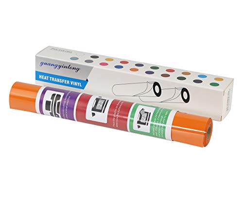 Orange Heat Transfer Vinyl HTV Rolls (8 Foot)