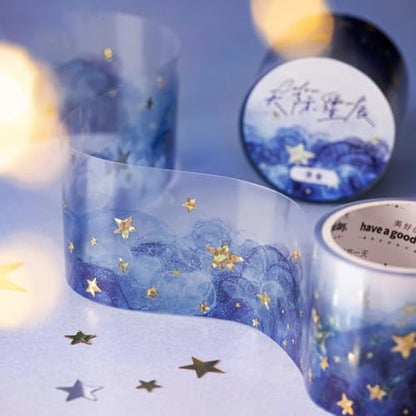 6 Rolls PET Tape Set for Journaling Supplies
