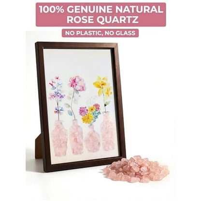 Natural Crystal DIY Art Kit with Frame Gemstone Decor for Wall & Table