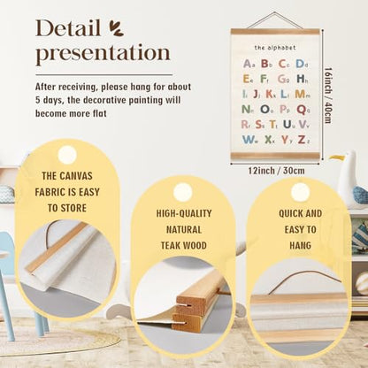 Alphabet Numbers Poster Set of 2 (2 Count)