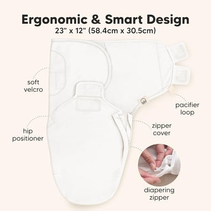 Newborn Swaddles with Zippers (3 Count)