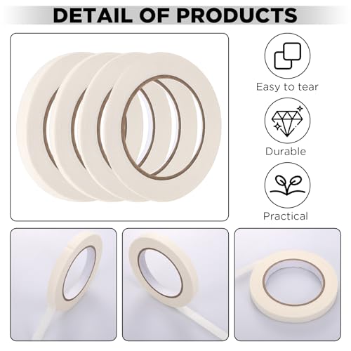 4 Pack White Pinstripe Tape for Car (4 Count)