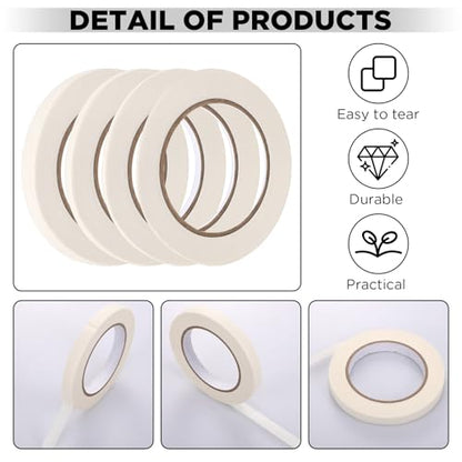 4 Pack White Pinstripe Tape for Car (4 Count)