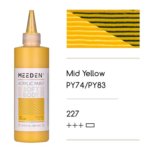 Mid Yellow Acrylic Paint (8.45 Fl Oz)