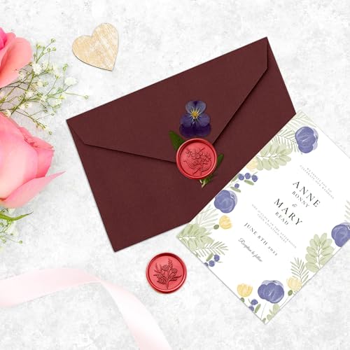 12Pcs Sealing Wax Sticks with Wicks for Wax Seal Stamp (12 Count)