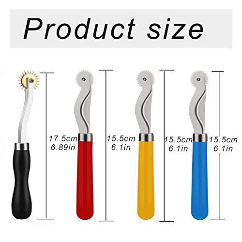4 Pcs Tracing Wheel Sewing Tool with Packaging Bag (4 Count)