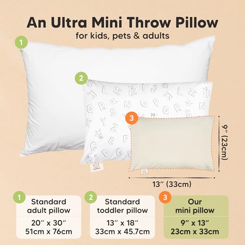 Mini Toddler Pillow with Pillowcase