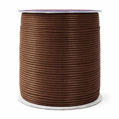 1.5mm Dark Brown Waxed Cord (327 Foot)