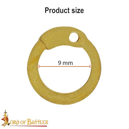 200G 1Kg Chainmail Loose Rings for Armor Crafting Perfect for DIY Projects & Armour Repairs (1600 Count)