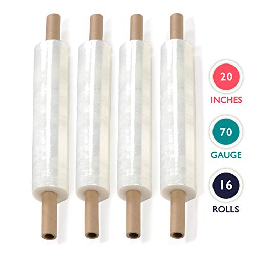 20 inch x 1000 Feet Stretch Wrap Extended Core Handle