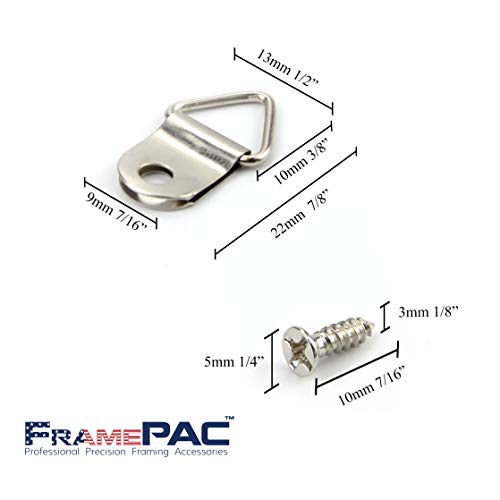 200 Pack Picture Hangers with Screws (200 Count)