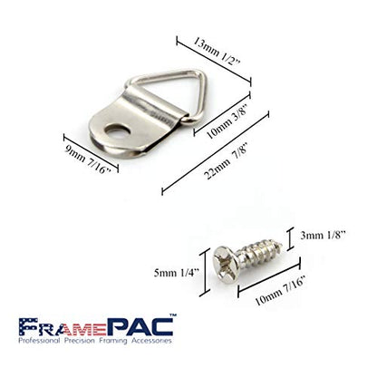 100 Pack Picture Hangers with Screws (100 Count)
