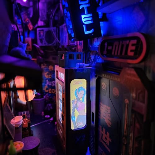 Neo Ramen MiniAlley DIY Cyberpunk Book Nook Kit