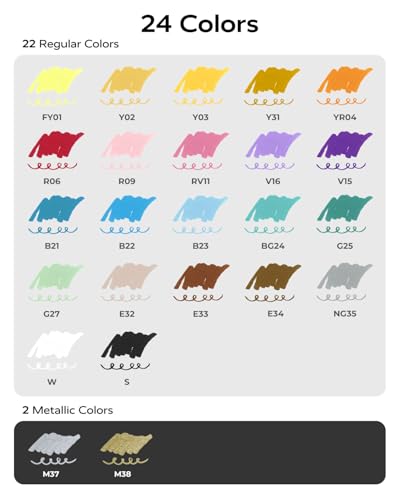 Acrylic Paint Markers 24 Colors