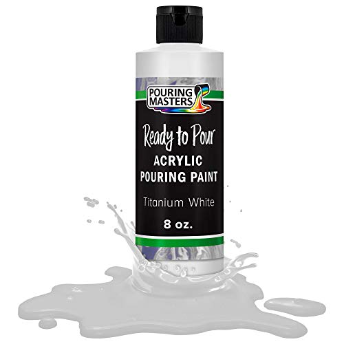 Titanium White Acrylic Ready to Pour Pouring Paint (8 Fl Oz)
