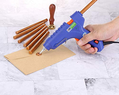 15Pcs Copper Gold Glue Gun Sealing Wax Sticks for Wax Seal Stamp (15 Count)