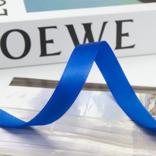 5 8 Inch 100 Yards Satin Ribbon Royal Blue (300 Foot)