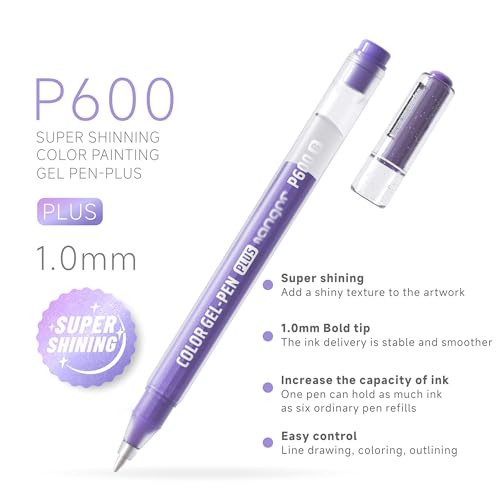 72 Color 1.0mm Glitter Markers DIY Pen (72 Count)