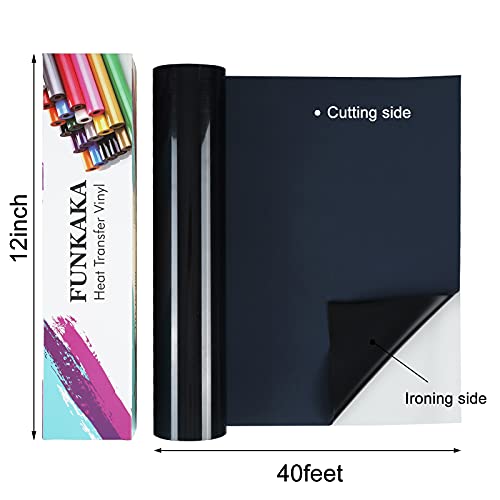 Black Heat Transfer Vinyl Rolls