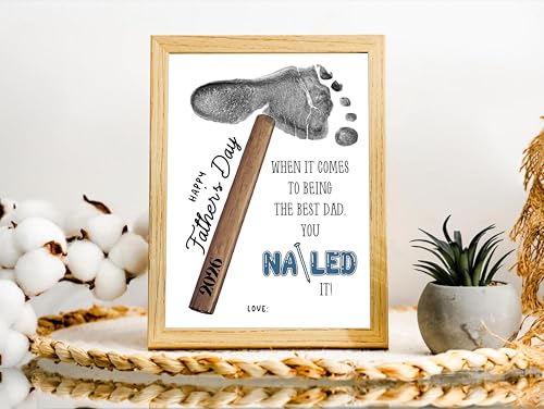 10 Pack Fathers Day Baby Footprint Kit (10 Count)