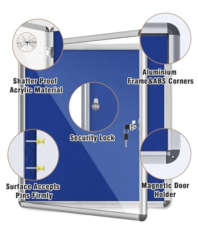 28"x26" Enclosed Bulletin Board