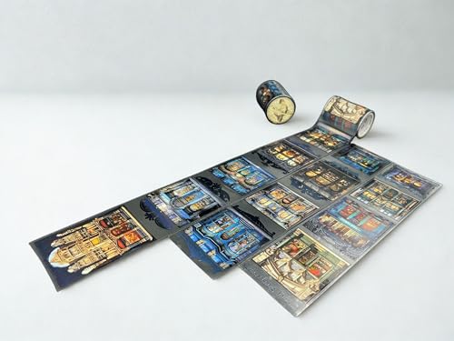 Victorian Storefronts Transparent Washi Tape 6x5 cm