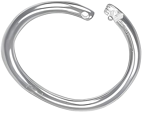 2 Locking Sterling Silver 925 12mm Round Jump Rings Crimp Lock ID (2 Count)